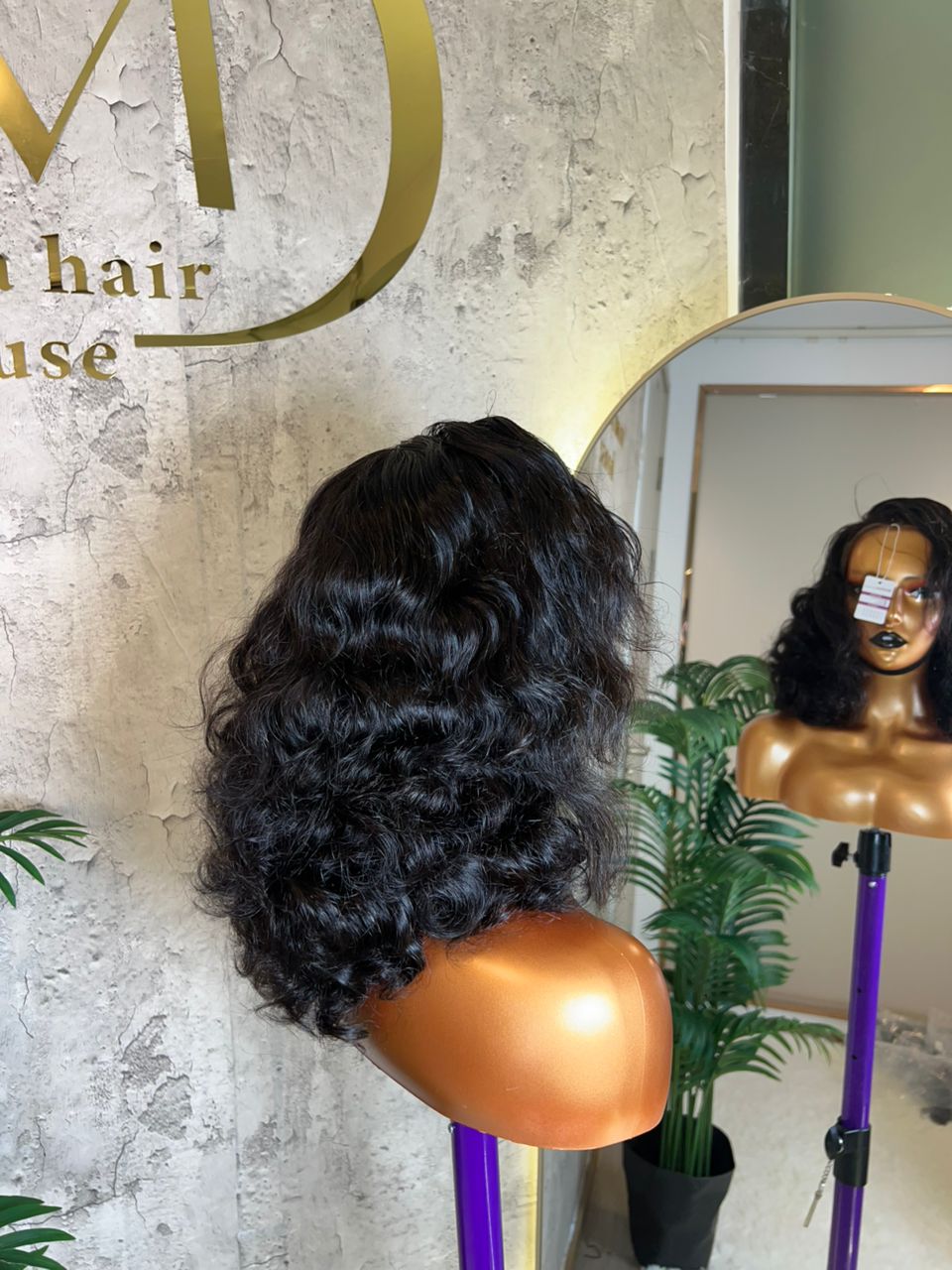 Cambodian hair Wavy Black 13×6